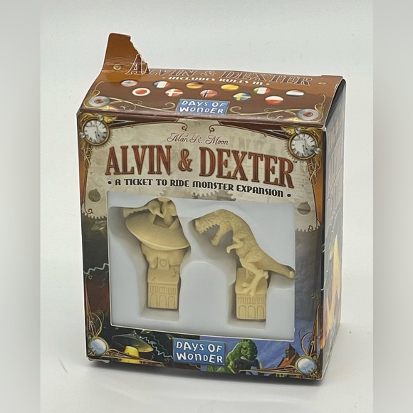 Alvin & Dexter Ticket to Ride Monster Expansion Days of Wonder Shrinkwrap